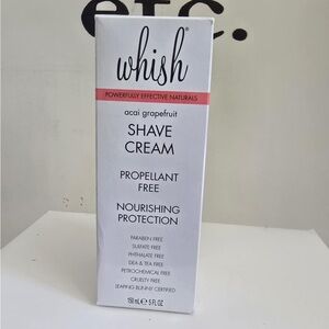 Whish Acai Grapefruit Shave Cream.